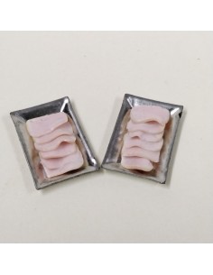 Bandeja con jamón de york....