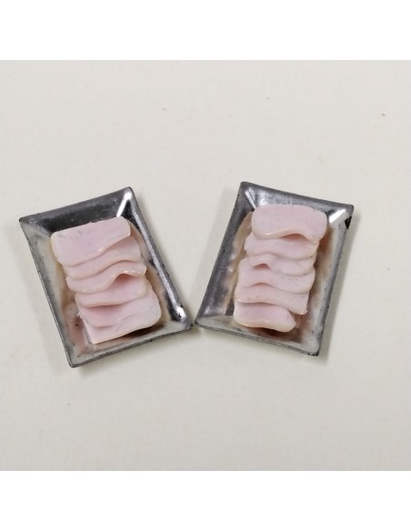 Bandeja con jamón de york. Unidad