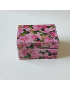 Caja joyero en miniatura rosa 2