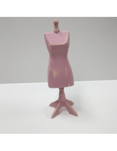 Maniqui de madera en tono rosa Maniqui de madera en tono rosa