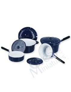 Bateria de cocina en azul 2