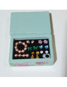 Caja joyero miniatura en verde 2