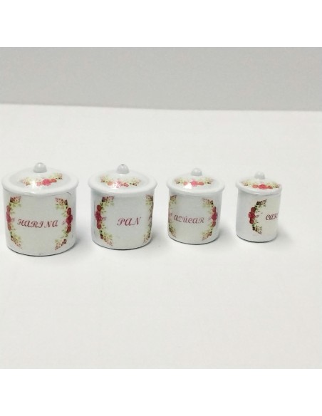 Botes de cocina blancos y decorados 8