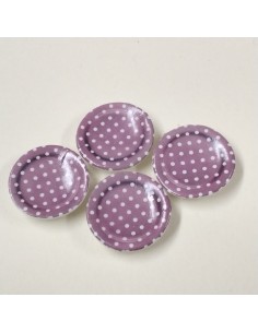 Set de 4 platos decorados...