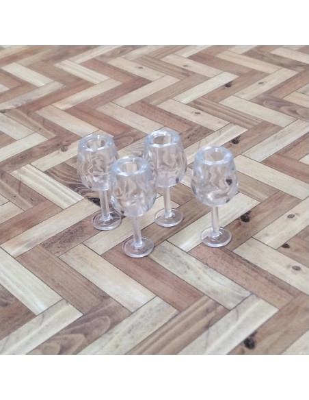 Copas de vino de plastico