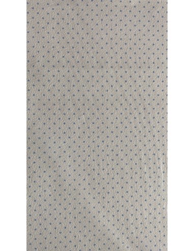 papel blanco con lunares celeste