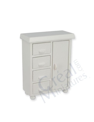 Armario blanco  con cajones infantil