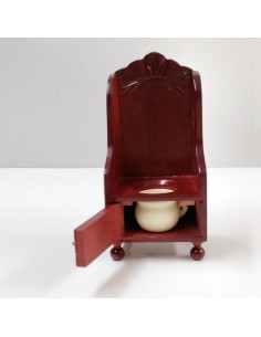 Retrete de madera, tipo sillón 2