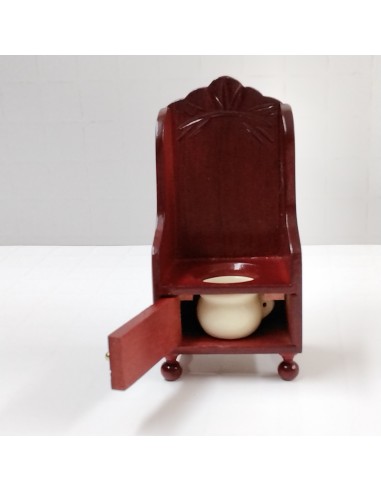 Retrete de madera, tipo sillón