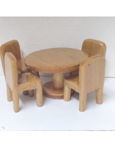Conjunto de mesa y 4 silla...