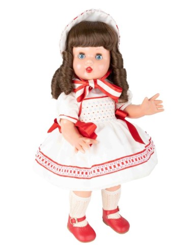 Mariquita Perez, beige y rojo