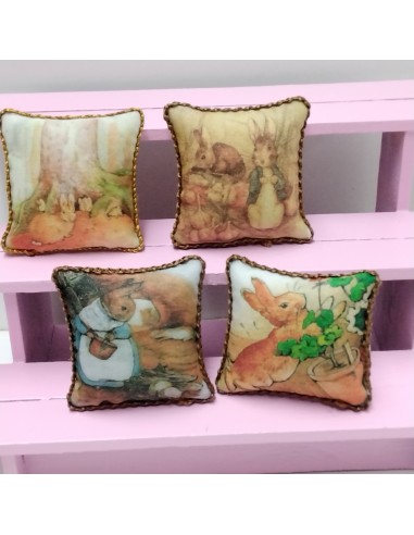 Cojín infantil, decoración Beatrix Potter (unidad)