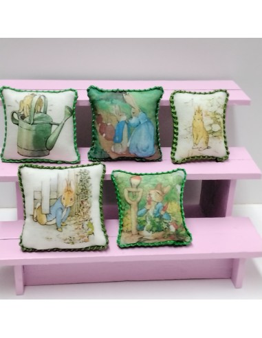 Cojín infantil, decoración Beatrix Potter (unidad)