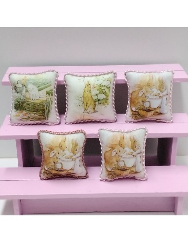 Cojín infantil, decoración Beatrix Potter (unidad)