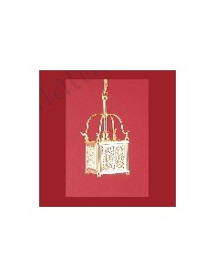 Lámpara de techo dorada...