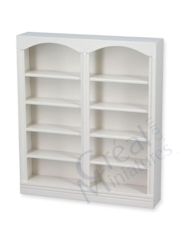 Librería 2 módulos pintada de blanco