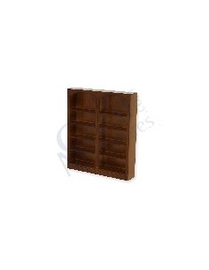 Librería color nogal, 2...