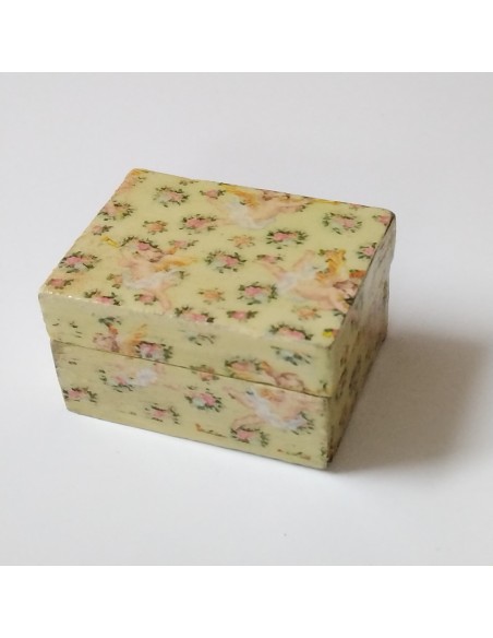 Caja joyero en color amarillo