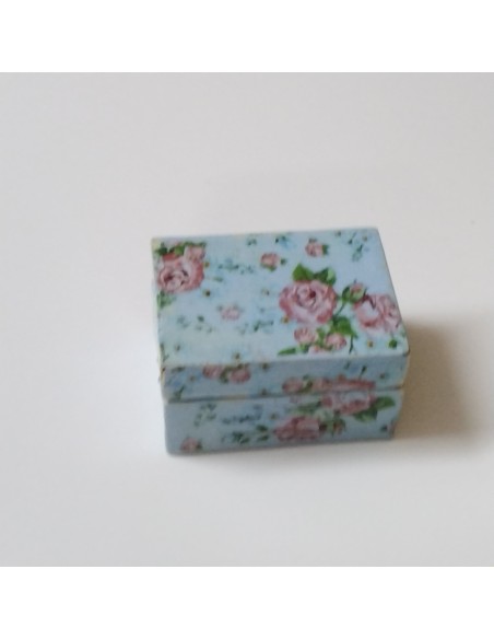 Caja joyero tonos celestes