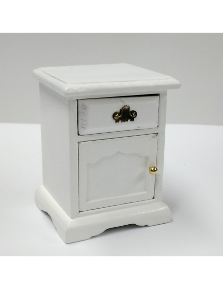 Mesilla de noche blanca