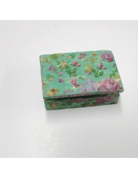Caja joyero miniatura en verde