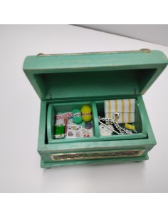 Baul verde decorado 2