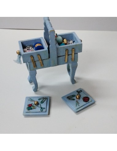 Costurero de 2 pisos con patas en...