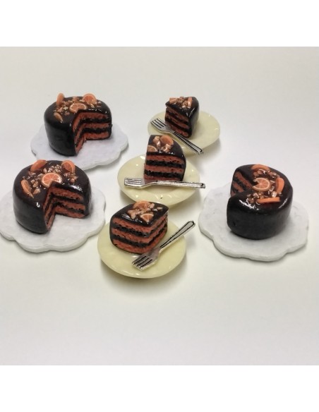 Tarta de chocolate con naranja