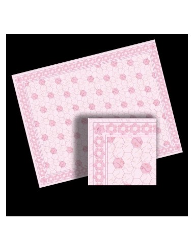 Suelo baldosas rosas