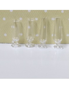 Jarrón violetero de cristal