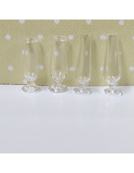 Jarrón violetero de cristal