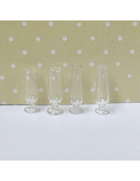 Jarrón violetero de cristal