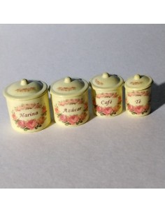 Botes decorados para cocina