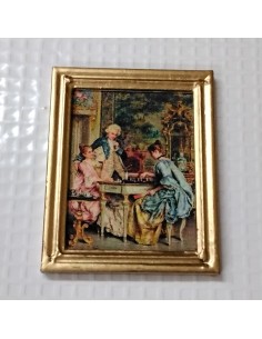 Cuadro damas jugando al...