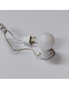 lampara de globo en blanco