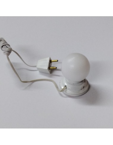 lampara de globo en blanco