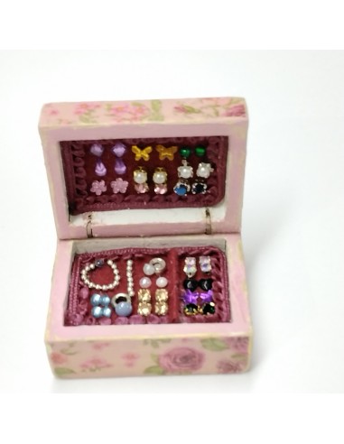 Caja joyero en rosa