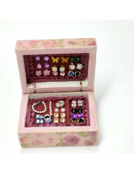 Caja joyero en rosa