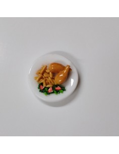 plato de pollo con patatas
