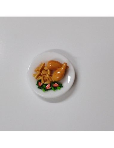 plato de pollo con patatas