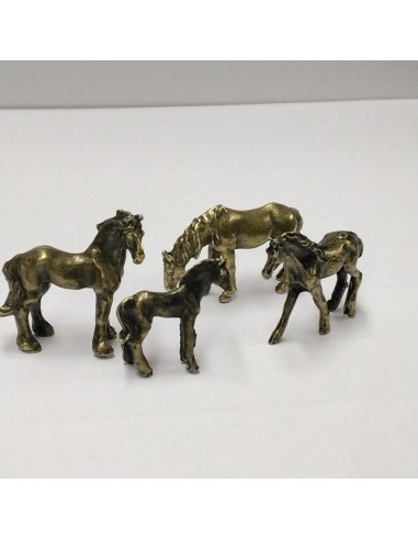 Figura de metal (caballos)