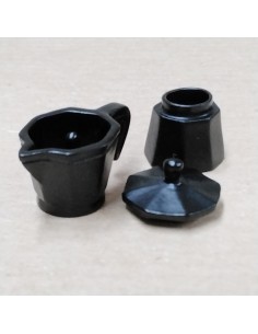Mini cafetera exprés negra