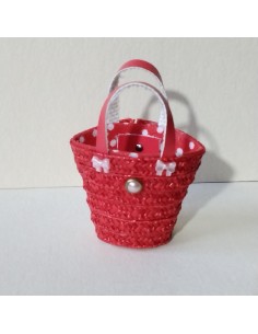 Cesta de paja trenzada,... 2