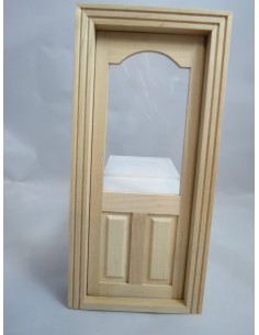 Puerta centro de cristal