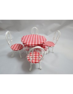 Conjunto mesa y sillas de jardin