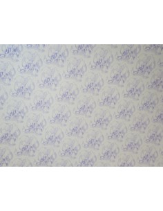 Papel de fondo blanco y dibujo en lila
