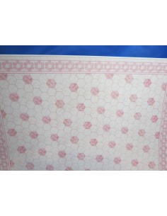 Suelo baldosas rosas