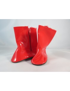 Botas de agua rojas