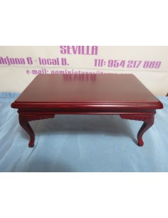 Mesa salón caoba