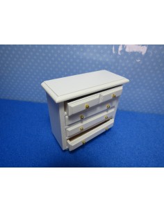 Comoda blanca con cajones 2